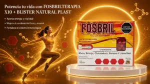 Set x2 Suplemento nutricional Fosbrilterapia X10 con Blister Natural - Aporta vitalidad y mejora el rendimiento físico diario